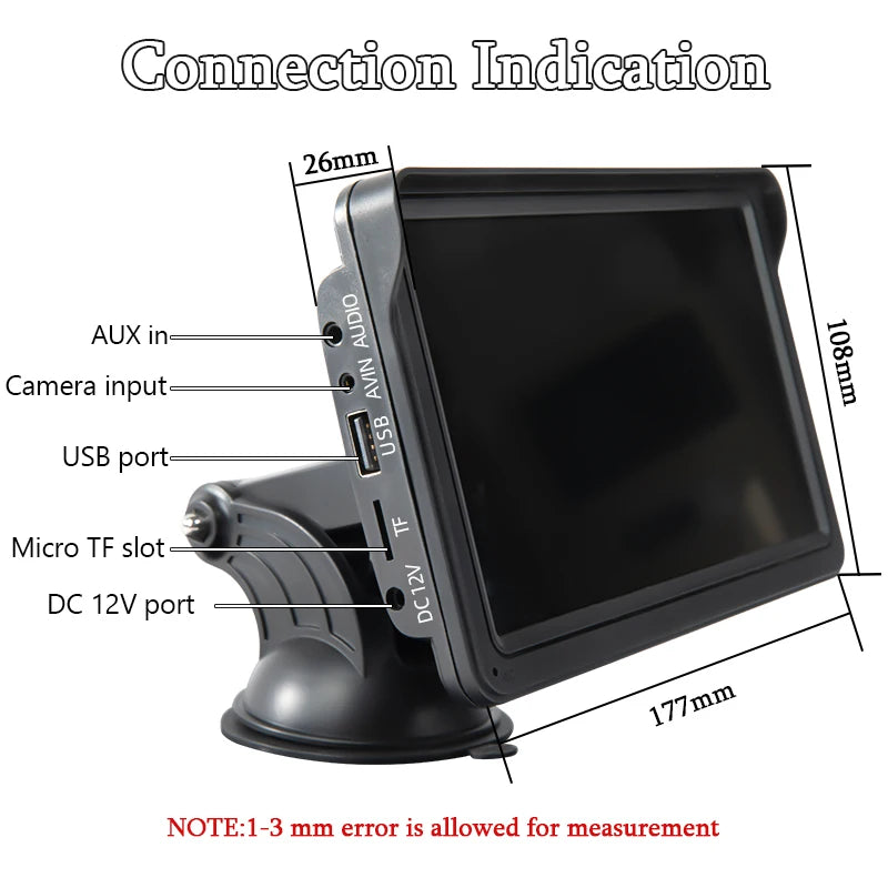 MP5 Player Automotivo Universal Portátil - Morena Variedades