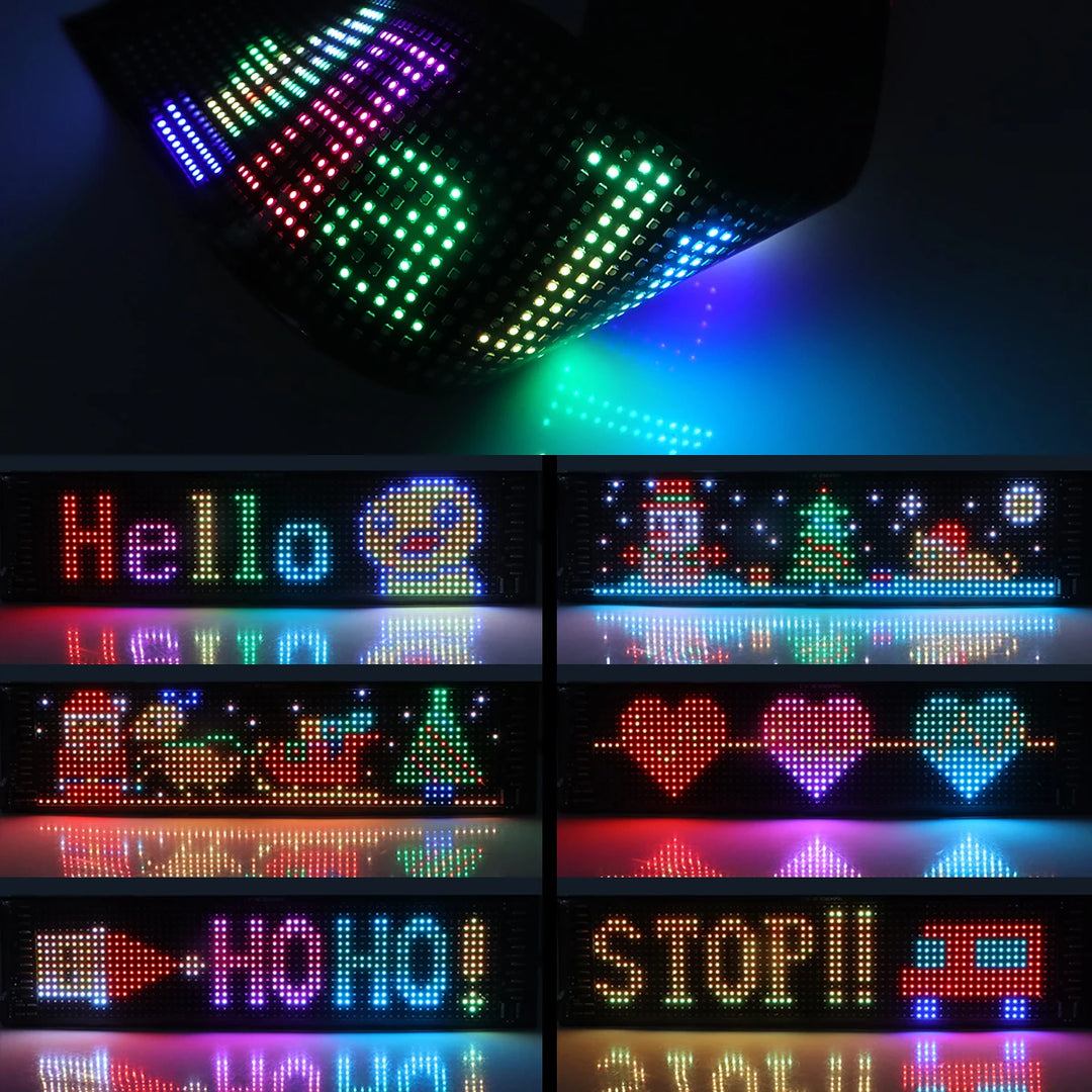 Rolagem Publicidade LED Sign, USB 5V, Controle Bluetooth App