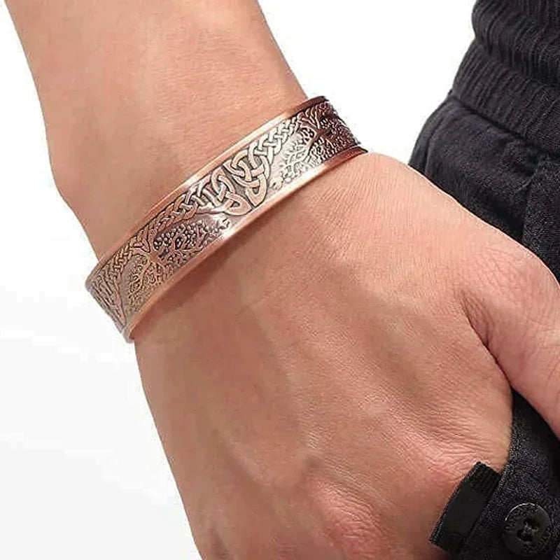 Pulseira de Cobre Magnética Unissex, Cobre Puro, Boa Para Saúde